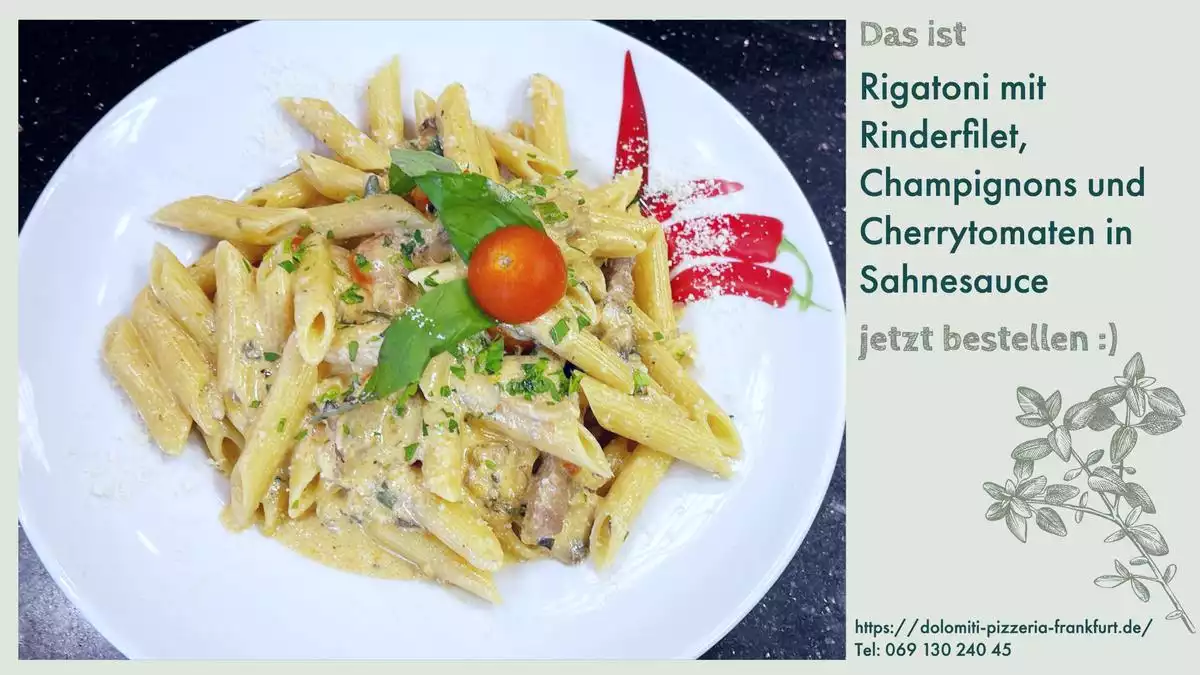Rigatoni in Sahnesauce