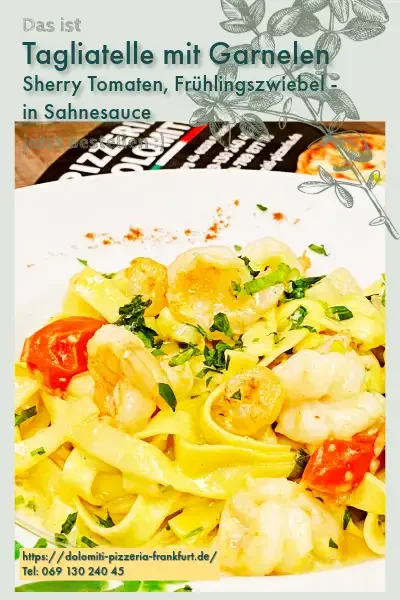 Tagliatelle mit Garnelen