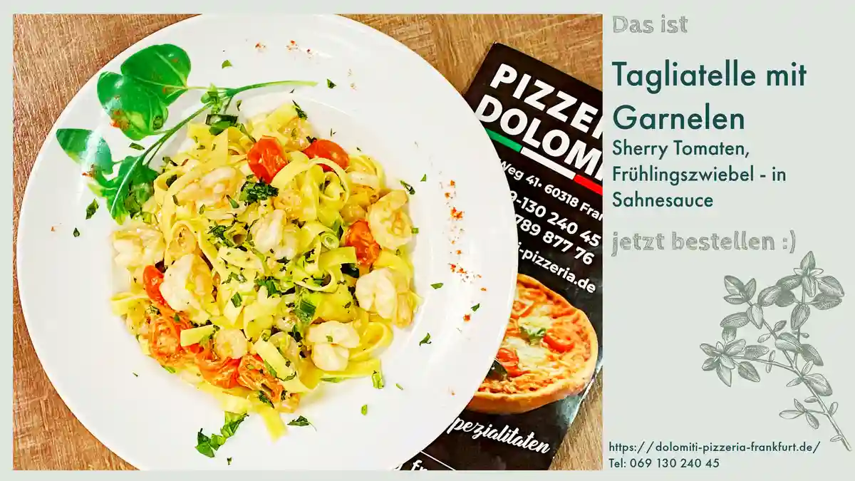 Tagliatelle mit Garnelen