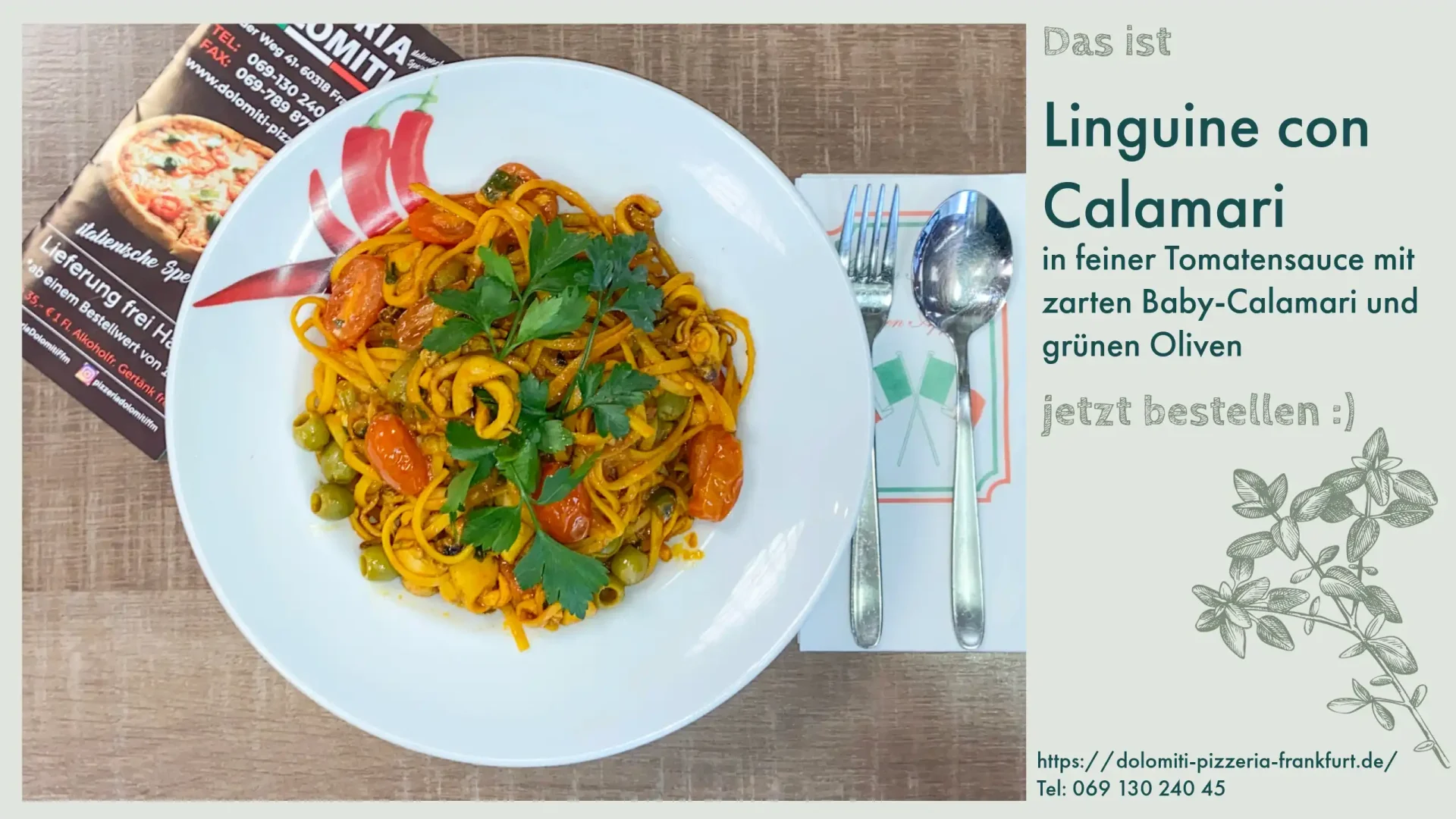 Linguine con Calamari